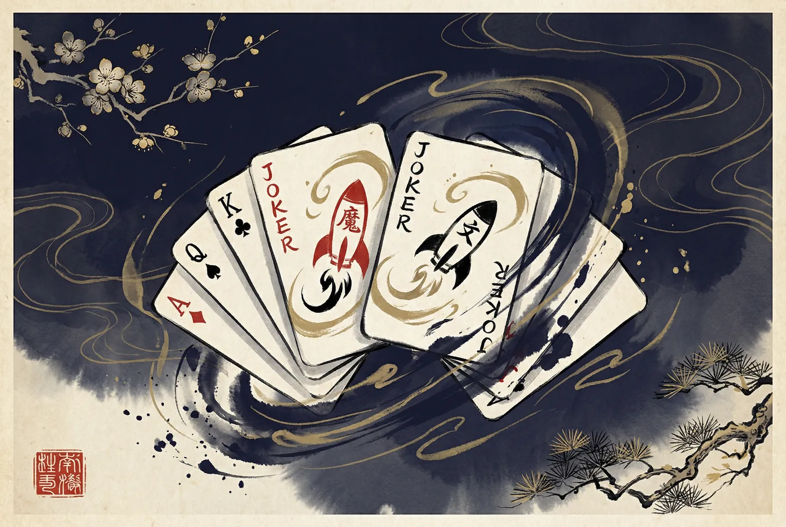 斗地主水墨风格游戏展示